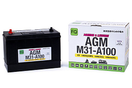 Аккумулятор FQ MARINE & LEISURE AGM M31-A100 100Ah 1000A